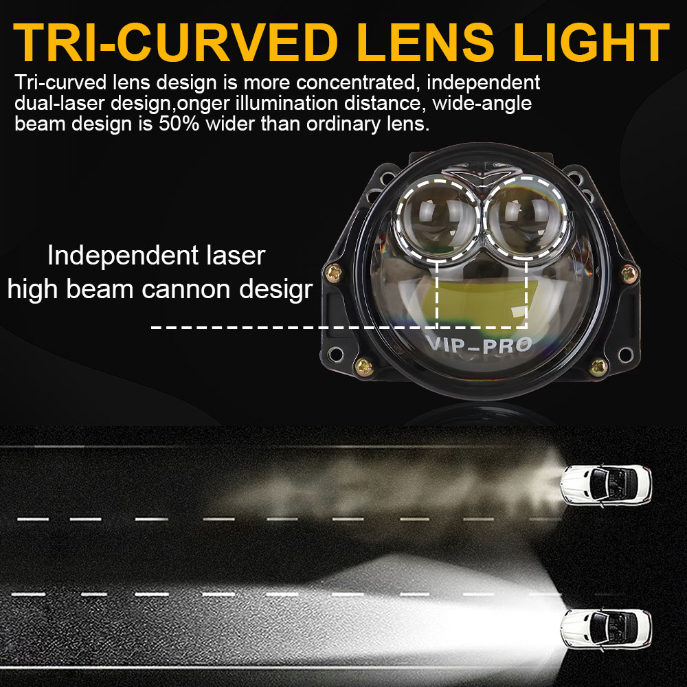3Inch Bi LED Laser Projector H - Headlight Aiming Tool recension och pris