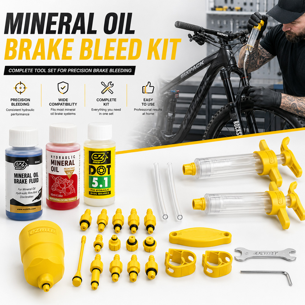 Bicycle Brake Mineral Oil ，Bic - Brake Bleeder Kit recension och pris